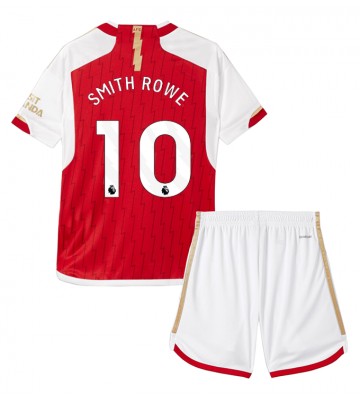 Arsenal Emile Smith Rowe #10 Primera Equipación Niños 2023-24 Manga Corta (+ Pantalones cortos)